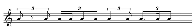 Triolen rhythmisiert