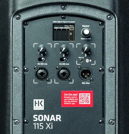 hk audio sonar115xi back closeup