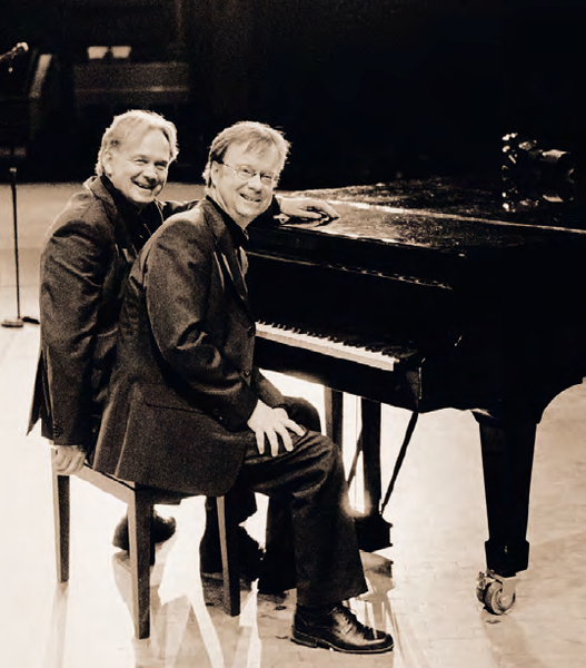 Seit Jahren gemeinsam auf der Bühne: Klaus Hoffmann (l) und Hawo Bleich.